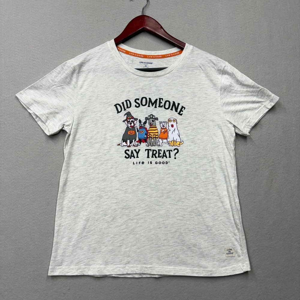 Life is Good Sleep Shirts Women M Multicolor Graphic Tee Lot 3pk Palm Halloween